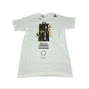 Of mice and men Metalcore alternative rock men’s medium nwt whit t-shirt band